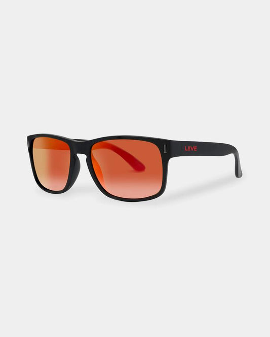 Image of Sunglasses. Productname: Liive Wolf Matt Xtal Black Polarised Sunglasses Mirror Matt Xtal Bla - in Mirror Matt Xtal Bla colour by brand - Liive