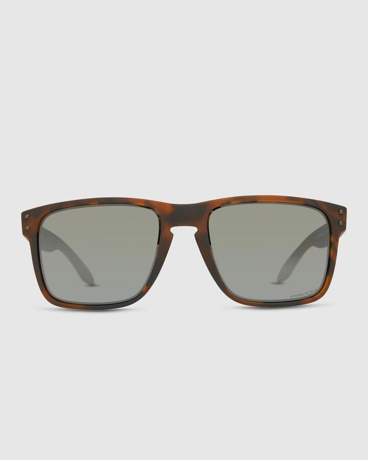 Image of Sunglasses. Productname: Oakley - Holbrook Xl Matte Brown Tortoise Square Sunglasses - Black - in Black colour by brand - Oakley