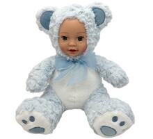 Image of Dolls. Product name - My Loveable Blue Bear Furbaby Baby Doll 31cm in colour by brand - Toymate