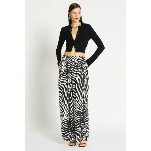 Image of a model wearing Pants. Productname: Phello Pant in PRINT colour by brand - sass and bide