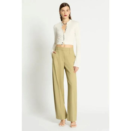 Image of a model wearing Outerwear. Productname: Modi Shrunken Cardi in ICE WATER colour by brand - sass and bide