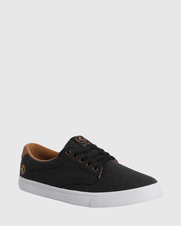 Image of Sneakers. Productname: Kustom - Mens Asmus Sneakers - Black Herring - in Black Herring colour by brand - Kustom