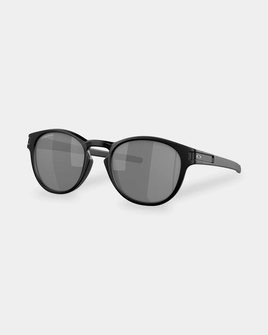 Image of Sunglasses. Productname: Oakley - Latch Matte Black Prizm Round Sunglasses - Black - in Black colour by brand - Oakley