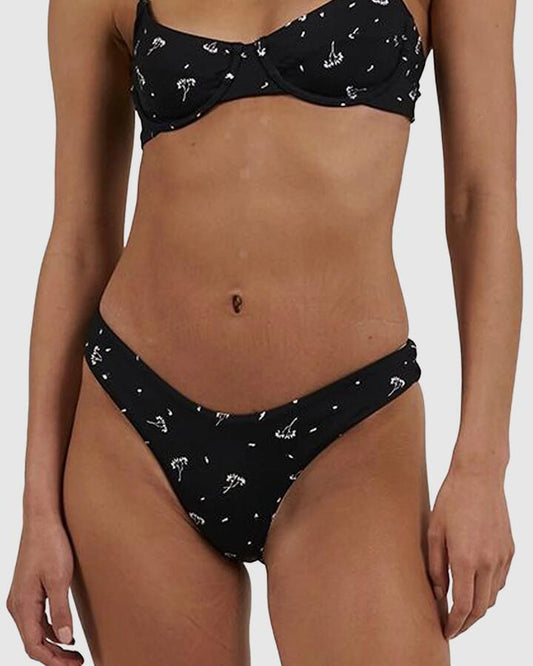 Image of Swimwear. Productname: Thrills - Womens Nightshade Classic Bikini Bottom - Black - in Black colour by brand - Thrills