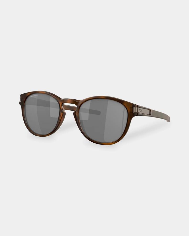 Image of Sunglasses. Productname: Oakley - Latch Matte Brown Tort Prizm Round Sunglasses - Black - in Black colour by brand - Oakley