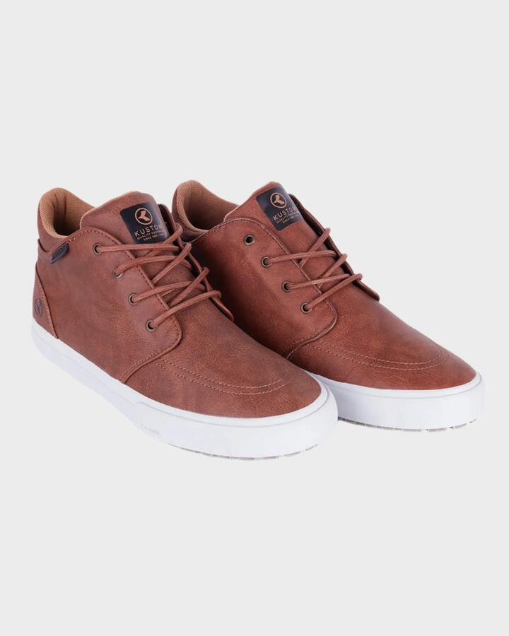 Image of Sneakers. Productname: Kustom Mens Hotham Sneakers Brown - in Brown colour by brand - Kustom