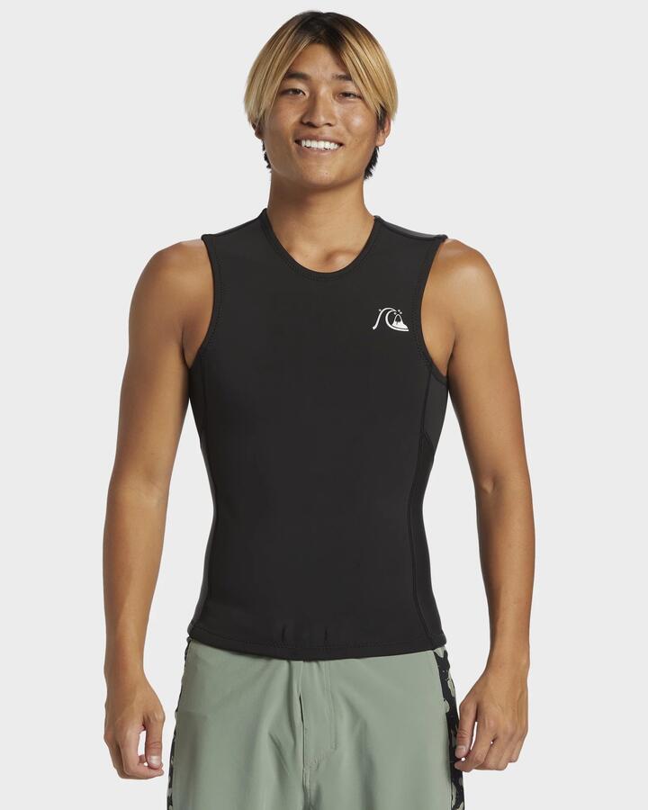Image of Wetsuits. Product name - Quiksilver Mens 1.5Mm Original Wetsuit Vest Black in Black colour by brand - Quiksilver