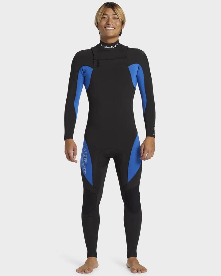 Image of Accessories. Product name - Quiksilver Mens 4/3Mm Mercury Chest Zip Gbs Wetsuit Olympian Blue in Olympian Blue colour by brand - Quiksilver