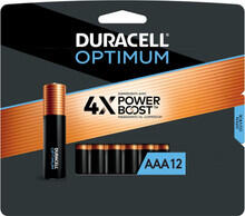 Image of Toys. Product name - Duracell Optimum AAA 12 pack in colour by brand - Toymate