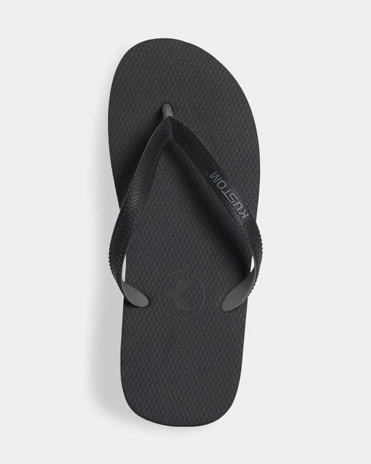 Image of Sandals. Product name - Kustom Mens Blend Base Thongs Black To Floor in Black To Floor colour by brand - Kustom