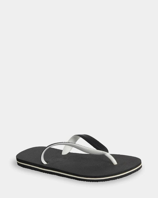 Image of Sandals. Productname: Kustom - Mens Blend Base Thongs - Black White - in Black White colour by brand - Kustom