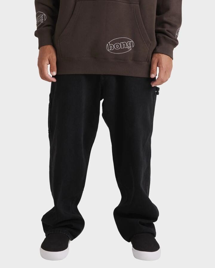 Image of Jeans. Product name - Billabong Mens Chrome Denim Jeans Washed Black in Washed Black colour by brand - Billabong