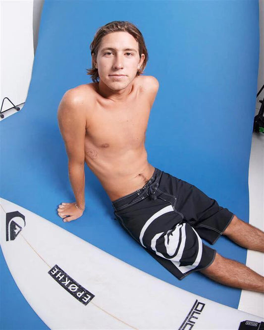 Image of Swimwear. Productname: Quiksilver - Mens Circuit 21" Boardshorts - Black - in Black colour by brand - Quiksilver