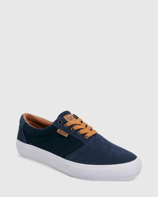 Image of Sneakers. Productname: Kustom - Mens Central Wide Sneakers - Navy Tan - in Navy Tan colour by brand - Kustom
