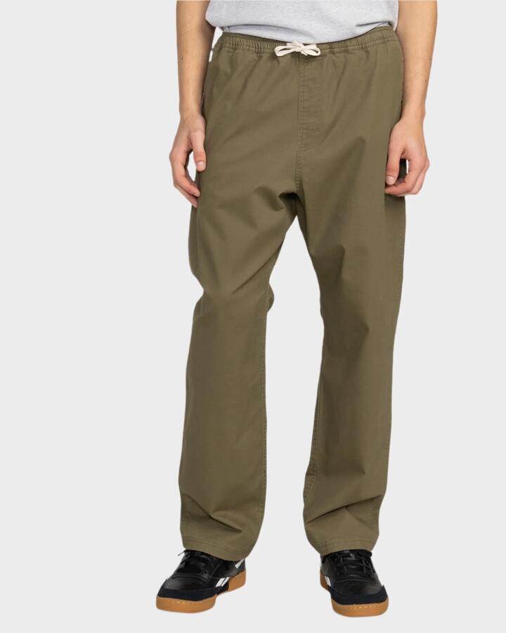 Image of a model wearing Pants. Productname: Element - Mens Chillin Classic Pants - Kalamata - in Kalamata colour by brand - Element