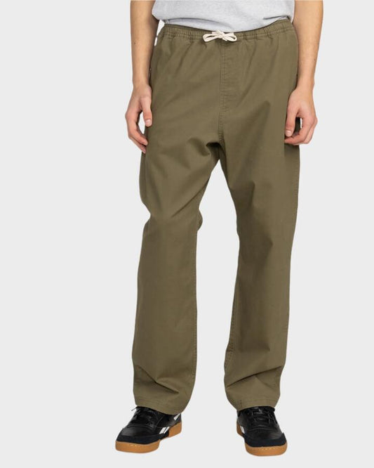 Image of a model wearing Pants. Productname: Element - Mens Chillin Classic Pants - Kalamata - in Kalamata colour by brand - Element