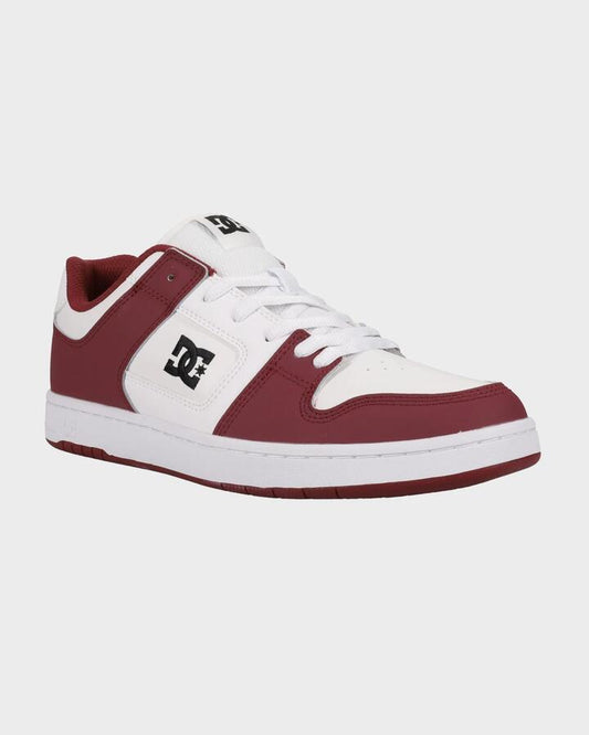 Image of Shoes. Productname: DC Shoes - Mens Manteca 4 Skate Shoes - White/Dewberry - in White/Dewberry colour by brand - DC Shoes