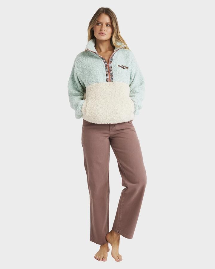 Image of a model wearing Pants. Productname: Billabong Womens Collet Cargo Pants Kona - in Kona colour by brand - Billabong