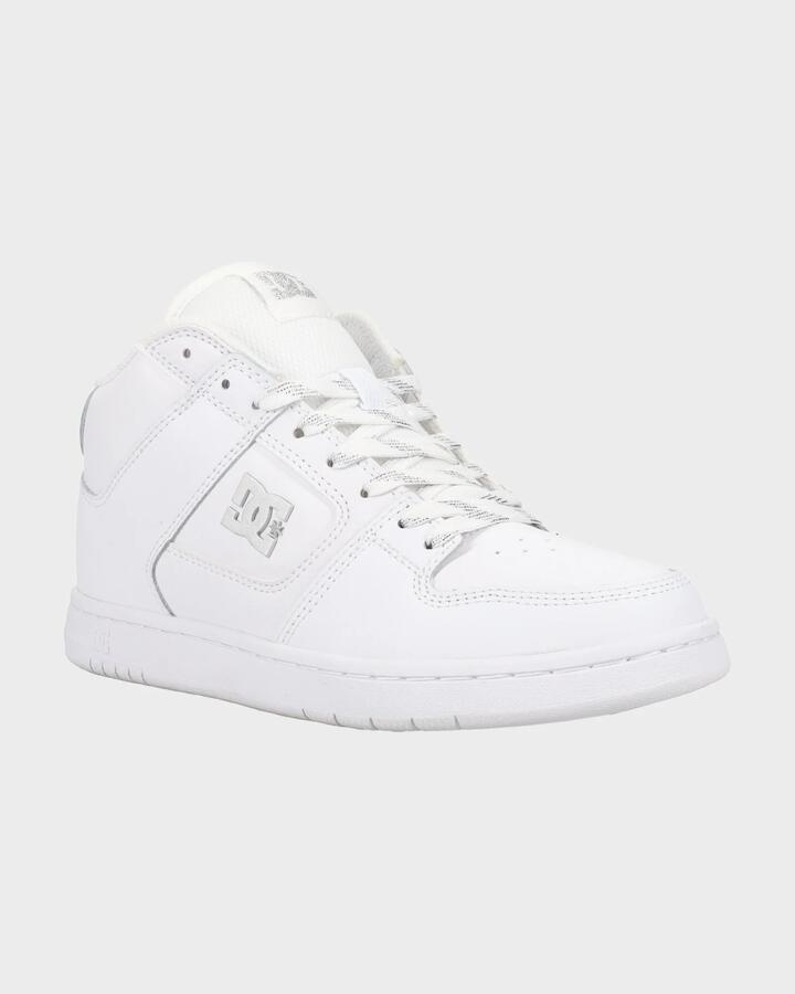 Image of Sneakers. Product name - DC Shoes Womens Manteca 4 Sneakers White/Silver in White/Silver colour by brand - DC Shoes