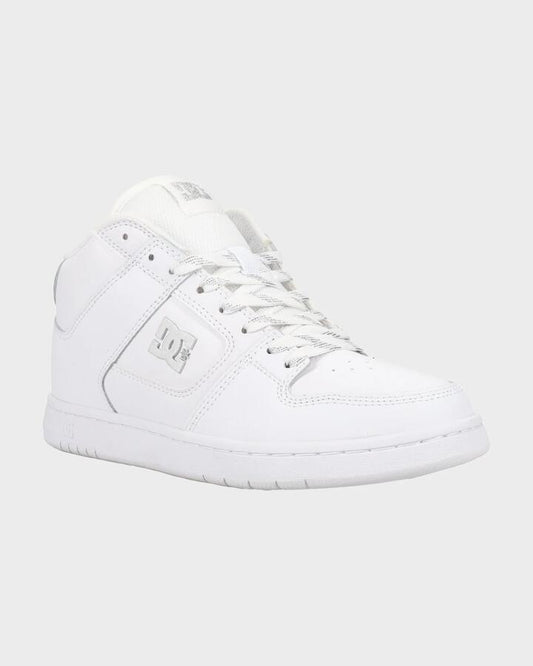 Image of Sneakers. Product name - DC Shoes Womens Manteca 4 Sneakers White/Silver in White/Silver colour by brand - DC Shoes