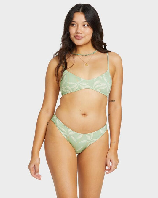 Image of Swimwear. Product name - Billabong Womens Gone Tropic Bikini Bottom Pistachio in Pistachio colour by brand - Billabong