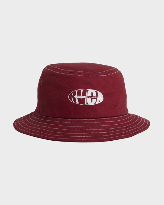 Image of Hats. Productname: RVCA - Womens Dome Twill Bucket Hat - Cherry - in Cherry colour by brand - RVCA