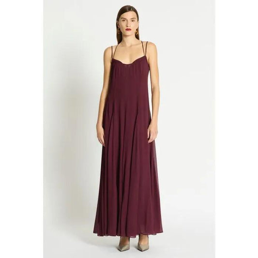 Image of a model wearing Dress. Productname: Oasis Strap Dress in GREENACHE colour by brand - sass and bide