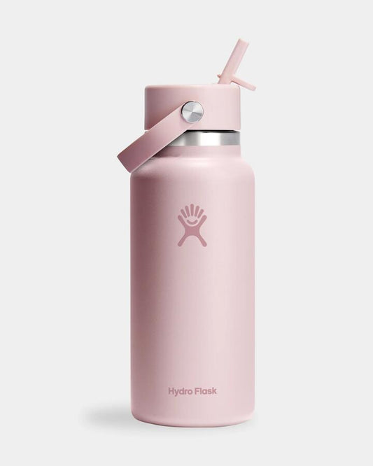 Image of Water Bottles. Product name - Hydroflask 32Oz Wide Mouth With Flex Water Bottle Trillium in Trillium colour by brand - Hydroflask