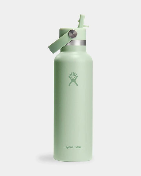 Image of Water Bottles. Productname: Hydroflask - 21Oz Standard Mouth With Flex Water Bottle - Aloe - in Aloe colour by brand - Hydroflask