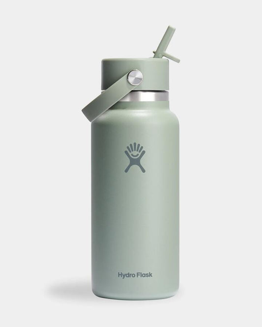 Image of Water Bottles. Productname: Hydroflask - 32Oz Wide Mouth Water Bottle - Agave - in Agave colour by brand - Hydroflask