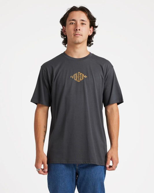 Image of T-Shirts. Productname: Volcom Mens Diamond Stone T-Shirt Asphalt Black - in Asphalt Black colour by brand - Volcom