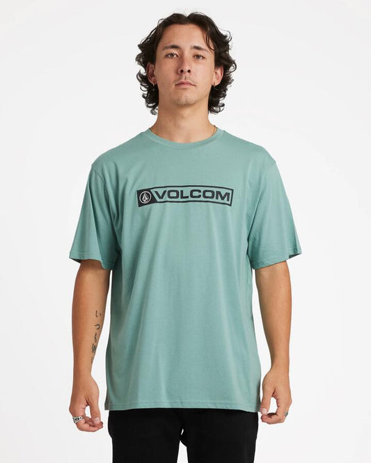 Image of T-Shirts. Productname: Volcom Mens Blocker T-Shirt Agave - in Agave colour by brand - Volcom