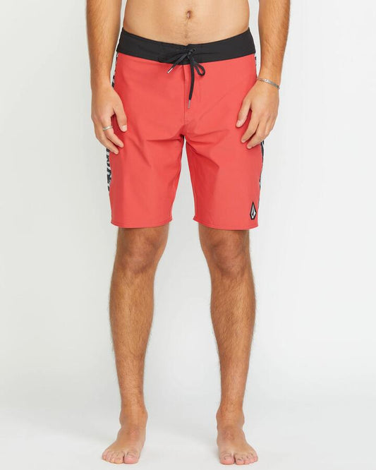 Image of Swimwear. Productname: Volcom - Mens Mingle Mod 20" Boardshorts - Cranberry - in Cranberry colour by brand - Volcom