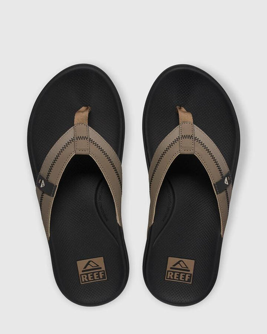 Image of Sandals. Productname: Reef Mens Cushion Phantom 2.0 Thongs Fossil / Raven - in Fossil / Raven colour by brand - Reef