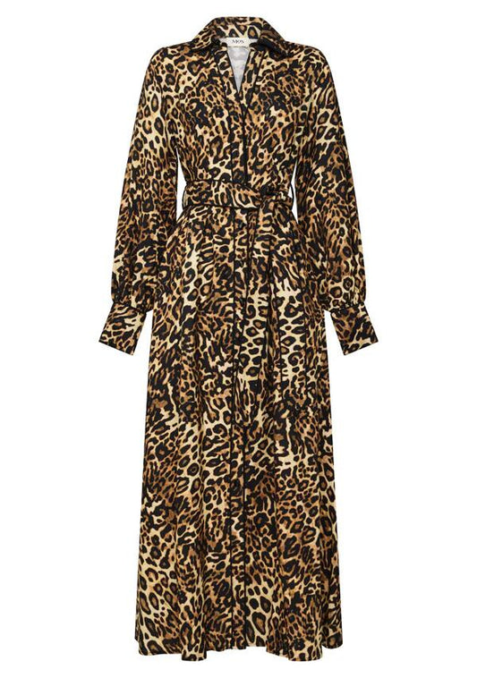 Image of a model wearing Dress. Productname: Anastacia Shirt Dress in Anastacia Print colour by brand - MOS The Label