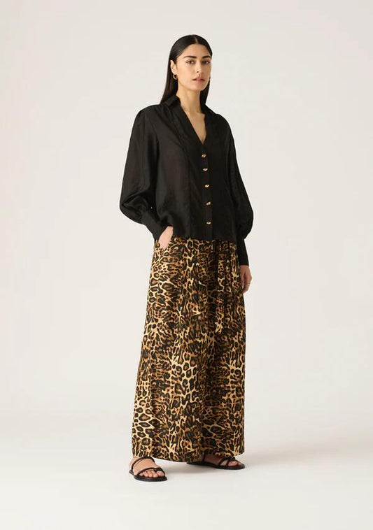 Image of Blouses. Productname: Astra Blouse in Black colour by brand - MOS The Label