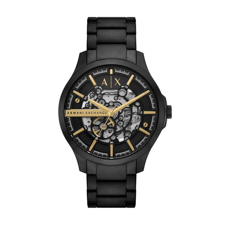 Image of Watches. Productname: Armani Exchange Automatic Black Stainless Steel Watch AX2463 in Watch colour by brand - Armani Exchange
