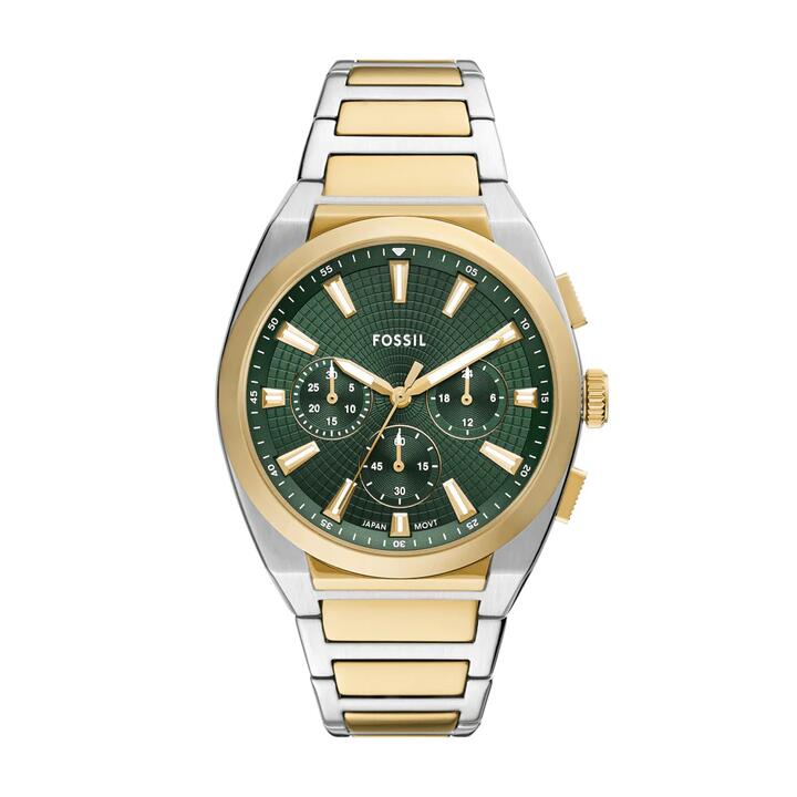 Image of Watches. Productname: Fossil Everett Chronograph Two-Tone Stainless Steel Watch FS6106 in Watch colour by brand - Fossil