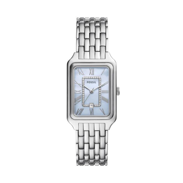 Image of Watches. Productname: Fossil Raquel Three-Hand Date Stainless Steel Watch ES5402 in Watch colour by brand - Fossil