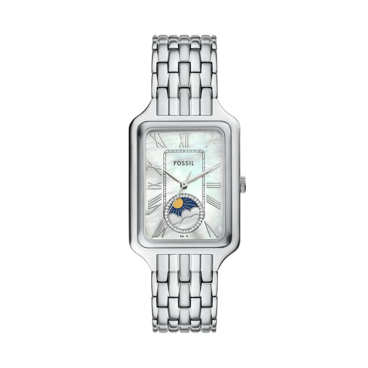 Image of Watches. Productname: Fossil Raquel Sun Moon Multifunction Stainless Steel Watch ES5400 in Watch colour by brand - Fossil
