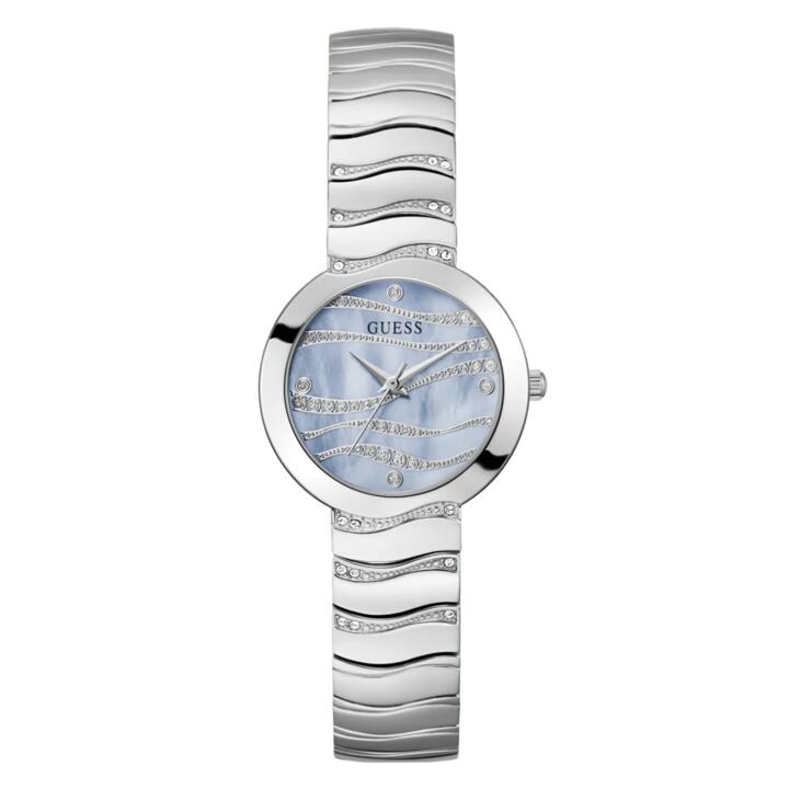 Image of Watches. Productname: GUESS Ladies Silver Tone Analogue Watch GW0871L1 in Watch colour by brand - Guess