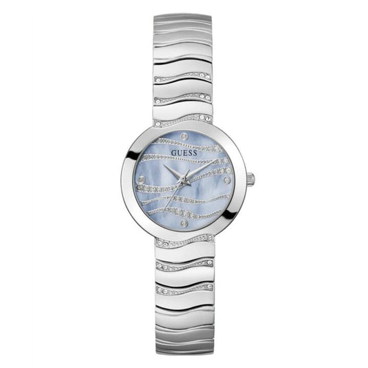 Image of Watches. Productname: GUESS Ladies Silver Tone Analogue Watch GW0871L1 in Watch colour by brand - Guess