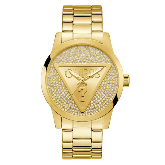 Image of Watches. Productname: GUESS Men's Gold Tone Analogue Watch GW0915G1 in Watch colour by brand - Guess
