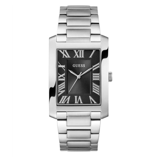 Image of Watches. Productname: GUESS Men's Silver Tone Analogue Watch GW0896G1 in Watch colour by brand - Guess