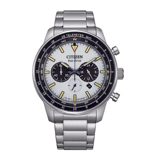 Image of Watches. Productname: Citizen Men's Eco-Drive Chronograph Watch CA4500-91A in Watch colour by brand - Citizen