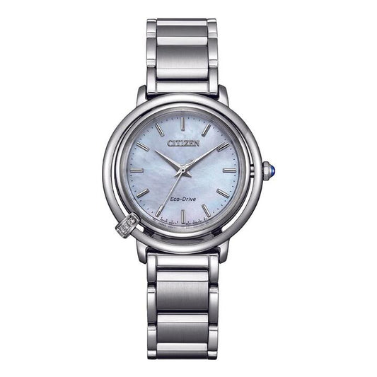 Image of Watches. Productname: Citizen Women's Aising Diamond Dress Watch EM1090-60D in colour by brand - Citizen