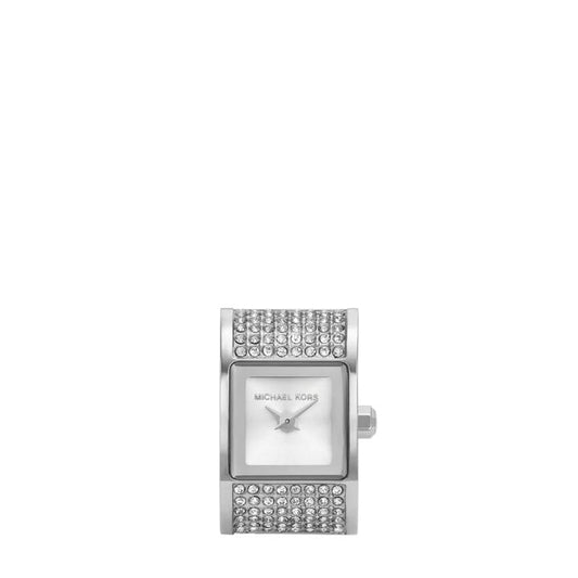 Image of Jewelry. Productname: Michael Kors Darrington Two-Hand Stainless Steel Watch Ring MK4884 in Watch colour by brand - Michael Kors
