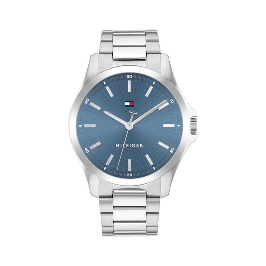 Image of Watches. Productname: Tommy Hilfiger Bruce Stainless Steel Blue Dial Men's Watch 1710670 in Watch colour by brand - Tommy Hilfiger