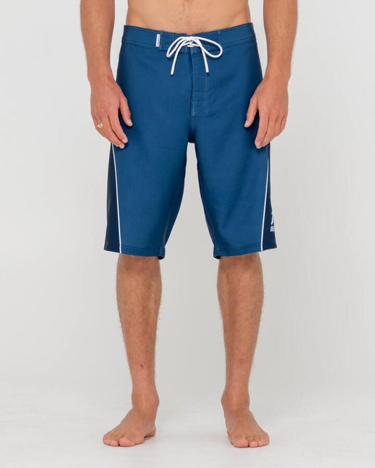 Image of Swimwear. Productname: Rusty Mens Plot Twist Contrast 22" Boardshorts Atlantic Blue - in Atlantic Blue colour by brand - Rusty
