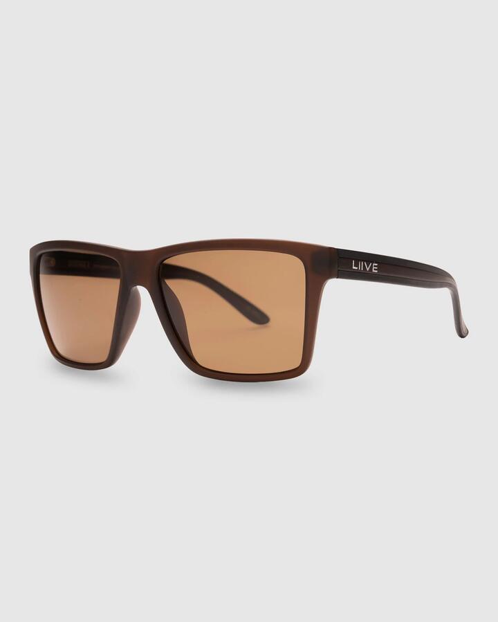 Image of Sunglasses. Productname: Liive - Sabotage Polarized Sunglasses - Matt Xtal Beer - in Matt Xtal Beer colour by brand - Liive